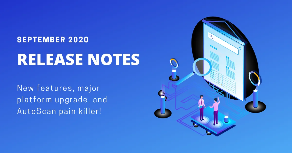 New features we shipped in September 2020!